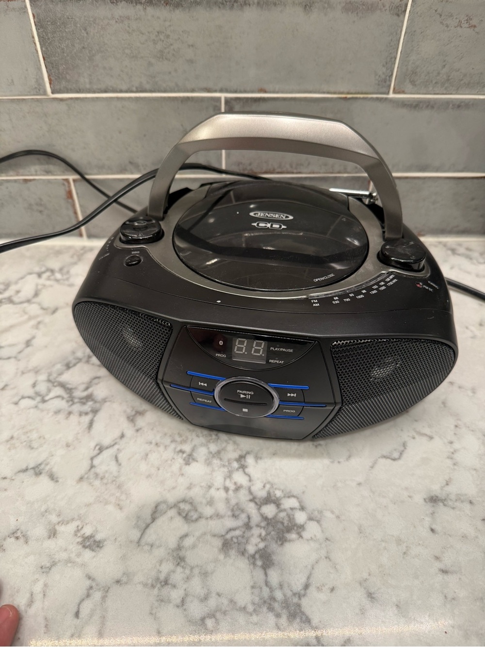Portable CD Boombox Player - Black